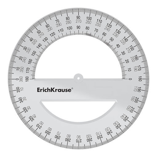 Picture of ERICHKRAUSE PROTRACTOR 360 DEGREES 12CM